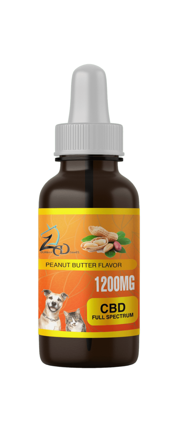 A bottle of peanut butter flavor dog supplement.